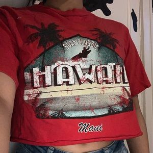 Cropped graphic tee